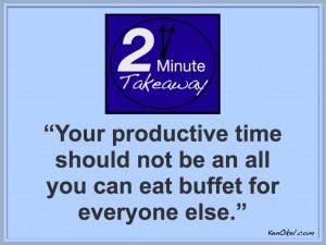 Ken Okel, 2 Minute Takeaway, Be more productive at work, get more done at work, how to avoid distractions