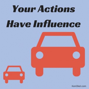 Your actions have influence, Ken Okel, Leadership tips, your behavior, funny leadership speaker in Florida