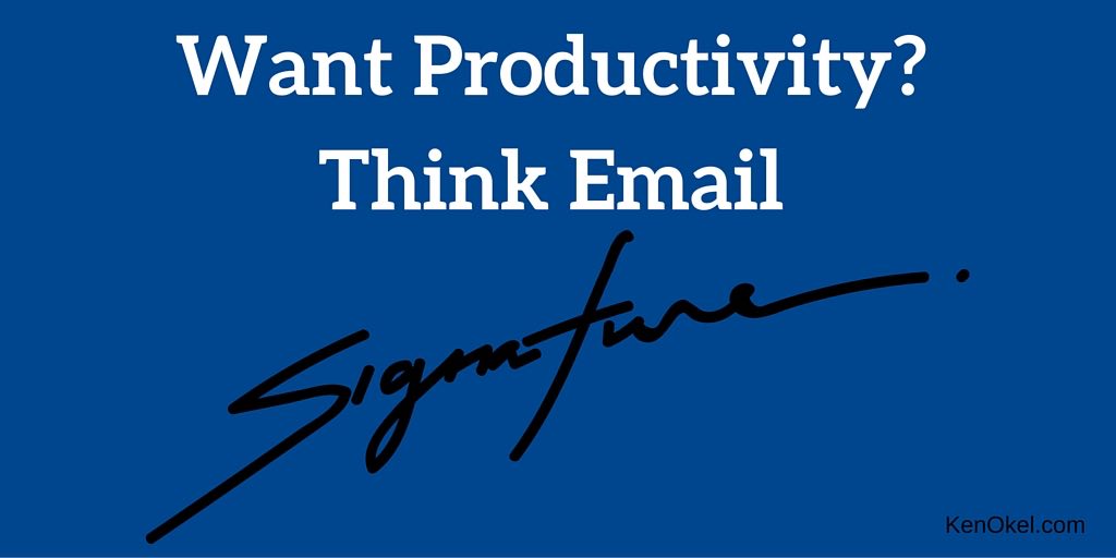 Email Productivity tip, Productivity tip for leaders, Ken Okel - Productivity Expert and Author, Productivity at work Professional Speaker