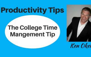 The College Professor Time Management Tip