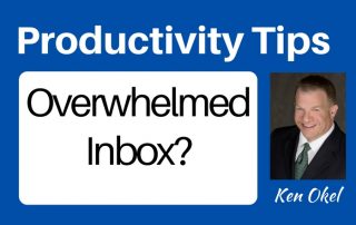 Overwhelmed by your inbox, email productvity tips, Ken Okel keynote speaker in Florida