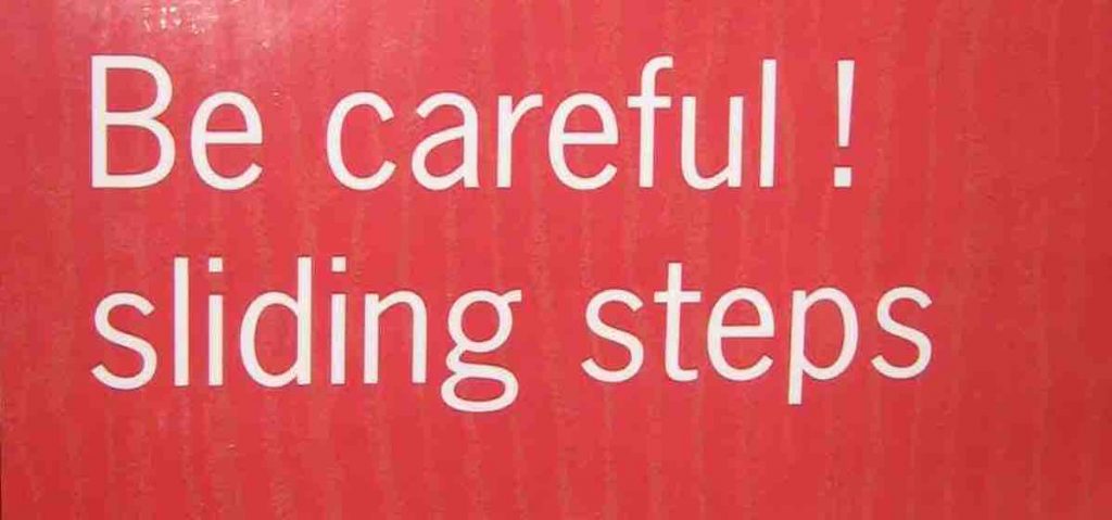 Sliding Steps Sign, Ken Okel, Professional Speaker in Florida