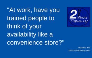 How to Better Handle Distractions at Work, 2 Minute Takeaway Podcast, Ken Okel, motivational speaker Orlando Miami Florida