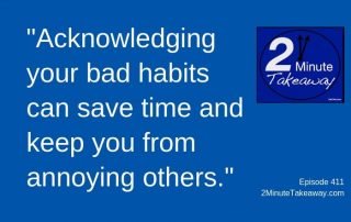 Control Bad Habits at Work - 2 Minute Takeaway Podcast, Ken Okel, motivational speaker Orlando Miami Florida