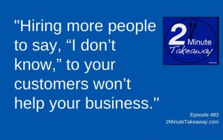 NNew Employee Training Tips, 2 Minute Takeaway Podcast 483, Ken Okel, motivational keynote speaker Orlando Miami Florida