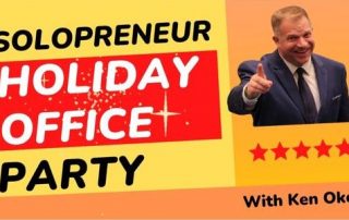 Solopreneur Holiday Office Party, Ken Okel, keynote speaker Florida Miami Orlando