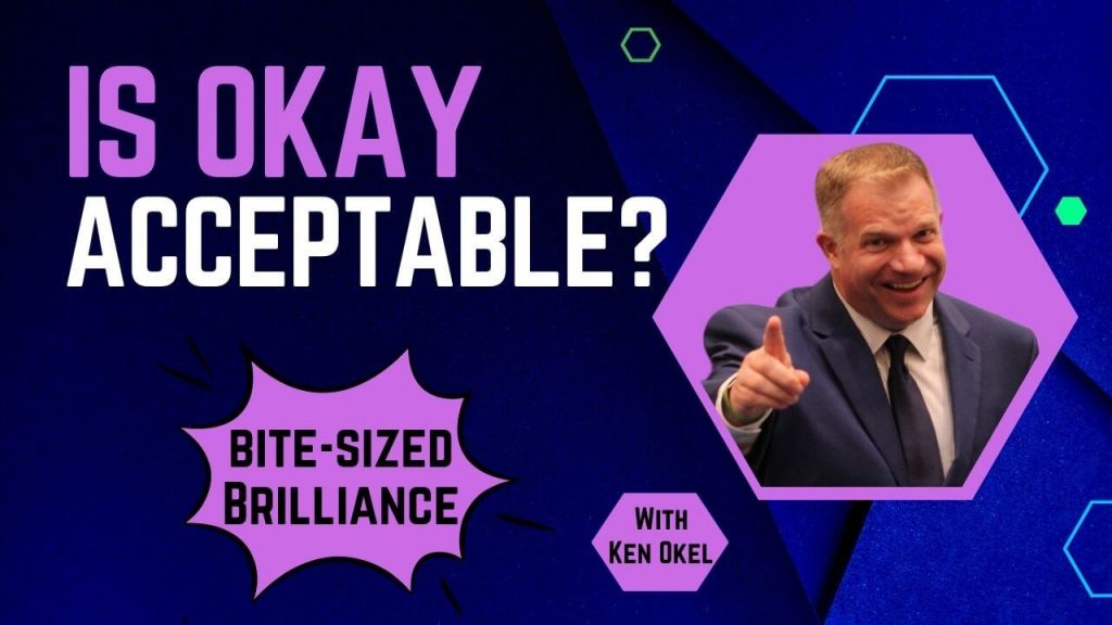 Don't Overpay For Average, Bite-Sized Brilliance, Ken Okel, Keynote Speaker Miami Orlando Florida